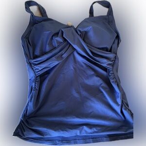 New Lands’ End Blue Size 14DDD Tankini